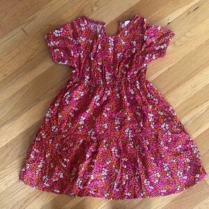 Floral Pink Kids Dress